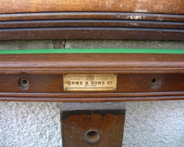 orme & sons table