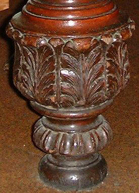 ANTIQUE SNOOKER TABLE LEG